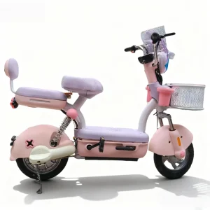 48V 350W Brushless Women’s Electric City Bike Factory Direct Carbon Steel Frame Dual Suspension Pedal Assist OEM ODM Supported