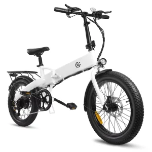 48V 500W Brushless Motor Smart Display Removable Lithium Battery Mini 20-Inch Fat-Tire City Hybrid Electric Folding Bicycle