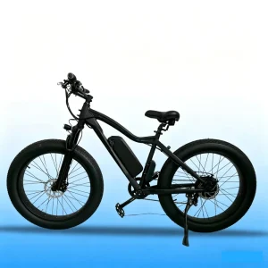 48V 500W 26Inch Fat Tire Mountain Electric Bike Ebike Adult Men Pedal Assist Rear Hub Motor Suspension Disc Brake