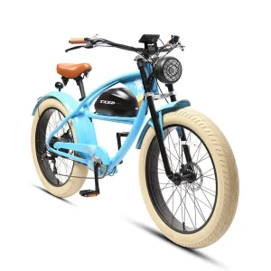 High-Power 48V 500W Motor Electric Cruiser 26″ x 4.0″ Fat Tires 7-Speed Alloy Frame 15Ah Lithium Battery Beach Electric Bicycle