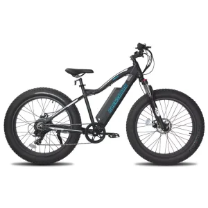 48V 500W Fat-Tire Electric Mountain Bike, Retro EMTB Hybrid Road/Dirt E-Bike