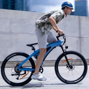 Integrated 48V Lithium-Powered Hybrid Electric Bicycle with Full Suspension, Folding Design, Disc Brakes, and Mountain Ebike Frame