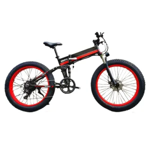 48V Lithium Battery 26*4.0 Fat Tire Folding E Bike Electric Mountain Bike for Adults