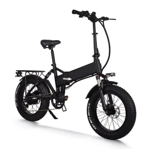 500W 48V Folding Ebike Full Suspension Fat Tire Electric Bicycle Bike