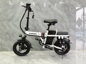 500W 48V12-15AH Lithium Battery Electric Bicycle for Adults Foldable Mini Style Rear Hub Motor Fat Tires Rear Carrier