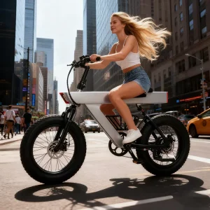 500W Adults Electric Bike Bicycle 48V 20 Inch Off Road Fat Tire Electric E Bikes City Mountain Ebike with Suspension