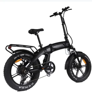 500w 48v Foldable 10.4ah Battery Electric Fat Tire Bike for Adults Magnesium Alloy Electric Bicycle with Back Seat