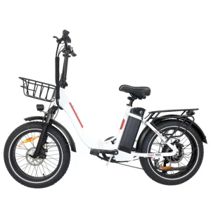 500w Women’s Electric Bicycle 16ah Urban Electric Bike Daily Commuting Fat Tire Electric City Bike E Bikes for Adults