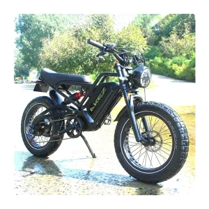 52V 1500W Fat Tyre Ebike Full Suspension Electric Fat Tire Motocross Mountain E Cross Bike Bicycle 25Ah