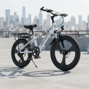 6-12 Years Old Boys Girls Teenagers Students 22″ High Carbon Steel Mountain Bike 6-Speed Spring Fork Disc Brake Ordinary Pedal