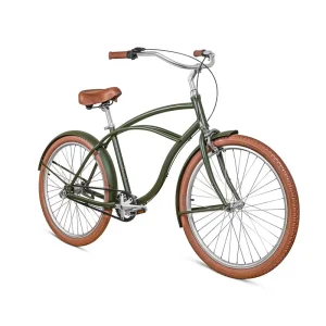 6061 Aluminum Alloy Frame Men’s Beach Cruiser Bicycle, 3-Speed City Bike, Belt Drive, Adult Urban Bicycle, Custom Colors and Logos from Provided Samples