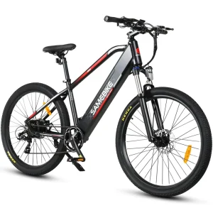 Electric Urban Leisure Hybrid Bicycle, Aluminum Alloy Frame, Rear Hub Motor, 7-Speed, 48V, 50 km Range, Disc Brakes, 10.4 Ah Battery Capacity