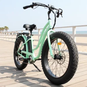 Electric Beach Bicycle, 7-Speed, Lithium Battery, 500W/750W/350W, 26-Inch Aluminum Alloy Frame, Disc Brakes, City Electric Bicycle
