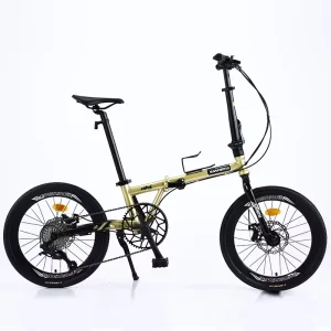 7 Speed 20 Inch Folding Bicycle Lightweight Adult Bike with Disc Brake Portable City Commuter Cycling Bike