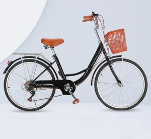 7 Speed Classic Urban Bike 26 Inch Retro City Bike Women Bicycle