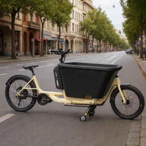 7 Speed Family friendly Cargo E bikes shimano 20 Inch Delivery Ebike with Cargo