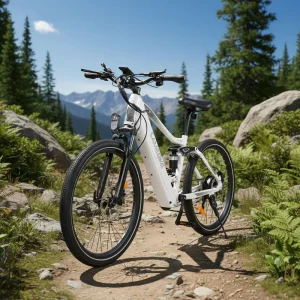 7 Speed Road Electric Bike Aluminum Alloy Lithium Battery Rear Hub Motor 48V 750W 60km Suspension Frame Brushless Hydraulic Disc