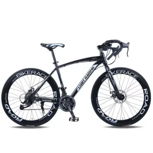 700C 21 Speed Mountain Road Bikes for Adult 700C Road Bicycle White Color Disc Brake Road Cycle 700C