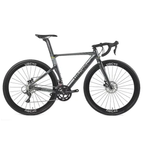 700C 24-Speed Aluminum Alloy Frame Disc Brake Hybrid Road Bicycle