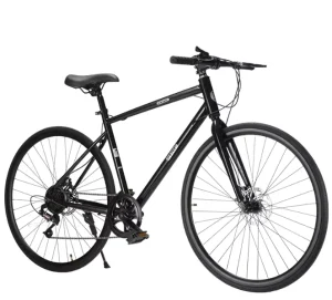 700C Adult Straight Road Racing Bicycle Double Disc Brake Variable Speed Sports Car Male Female Student Racing Mountain Bike
