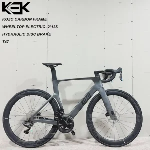 700C Aero Road Racing Bike Carbon Fiber 24S Electric Derailleur Hydraulic Disc Brake Road Bike