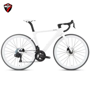 700C Carbon Disc Road Bike 24-Speed Hydraulic Disc Brakes Competitive Racing Triathlon Cycling Hardtail R15pro SHIMANO Carbon