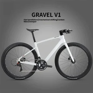 700C Carbon Flat Bar Gravel Bike V1-PB 24 Speed 12S Hydraulic Disc Brake Off Road Bicycle