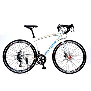 700C Complete Aluminum Road 21 Speed Steel Variable Bicycle Dual Disc Brake Racing Road Bike