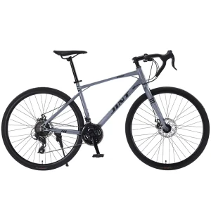 700C Disc Brake Road Bike Lightweight Ultra Light Youth Adult Mens Womens 27 Speed Racing Bicycle