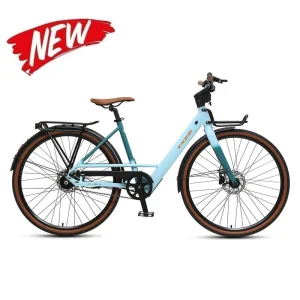 700C Electric City Bike Aluminum Frame 250W Brushless Motor 36V 10Ah Lithium Battery TFT Display Urban Commuter Ebike