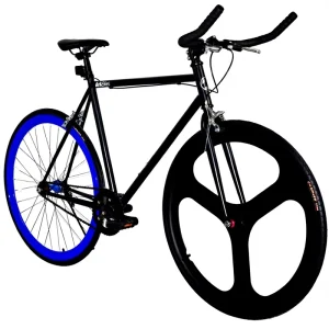 700C Fixed Gear Bicycle Fixie One Gear Track Bike with Bullhorn Bar