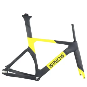 700C Fixed Gear Racing Bike Aero Shaped Carbon Track Road Bike with 170mm Single Speed Carbon Fibre Fork