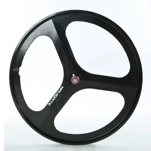 700C Fixed Gear Wheelset Magnesium Alloy 3-Spoke Reverse Design Deep Rim Integrated Track Bike Wheel for Fixie Single Speed