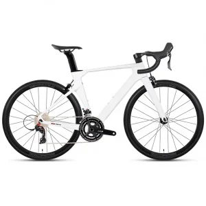 700C High Modulus Carbon Fibre Hardtail Road Bike 22 Speed Carbon Fork Carbon Rim Disc Brake Lightweight Aero Street Racing