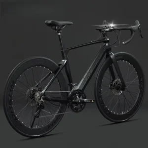 700C Magnesium Alloy Road Bike 24 Speed L-Twoo Integrated Brake Shifter Dual Disc Brake Racing Commuter Bicycle for Adults