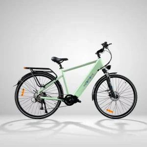 700C Men’s Central Motor Mid Drive Lithium Battery Electric Retro City Bike Gravel E Bike Pedal-Assist Electronic 9 Speed Gears