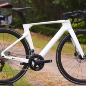 700C Racing Bicycle Frameset Carbon Fiber Road Bike Frame with Disc Brake Thru Axle and Carbon Fork
