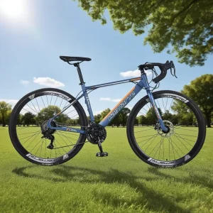 700C Road Bike 21 Speed in Grey Orange Turquoise Blue Disc Brake