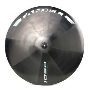 700C Road Time Trial Track TT Bike Rim Disc Brake All Carbon Fiber Wheel Set Front Wave 3 Spoke Wheel Rear Disc Wheel