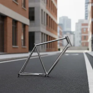 700C TA18 GR9 Titanium Gravel Bike Road Bicycles 3D Printed Head Tube Girder Frame Flat Mount Lightweight Alloy
