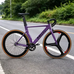 700C Urban Track Racing Bicycle Single-Speed Fixie Bike Drop Bar Aluminum Frame Road Bike with Fixie Braking System