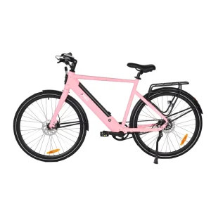 Lightweight 700c Electric Hybrid Bicycle, High-Quality Hydraulic Brakes, Gravel-Road 250W Mid-Drive Motor Electric Bicycle with Belt Drive Chain, Veloretti