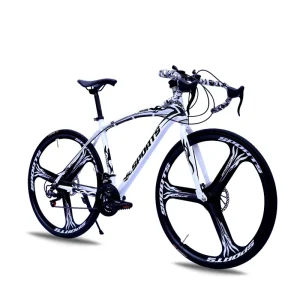 700c Carbon Steel Spring Fork Road Bike Adults Drop Handlebars Dual Disc Brakesideal City Racing Gift Bike