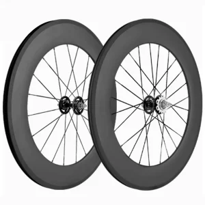 700c Track Bike Carbon Wheels 88mm 100mm Height 25mm 28mm Width Clincher Tubeless Ready Fixed Gear Wheelset