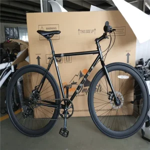 700c Black Chromoly 4130 Adult Men’s 3-Speed City Bicycle Hybrid City Bike with Disc Brakes
