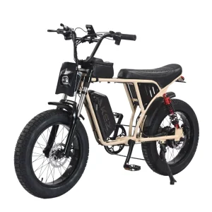 750W Lithium Battery Electronic Fat Tyre Electric Mountain Bike with Full Suspension 20″ Wheel for Adults