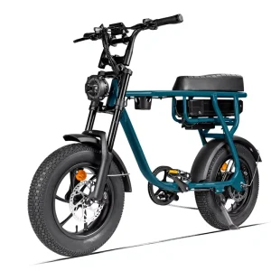 7GO EU Warehouse Aluminum Alloy Lithium Battery 48V Electric Bike 16” Fat Tire Rear Multipurpose Ebike 50-60km Range