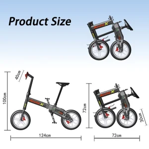 8.5 Inch Chainless Folding Pedal Electric Assisted Bike for Urban