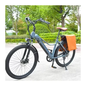 803 Classic-Style 27.5-Inch 350W 36V Hybrid Utility Step-Through Electric City Bicycle for Women