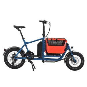 ATMOSE Q 250W Mid-Drive Motor Electric Cargo Bike, 145 kg Load Capacity, Lightweight Mini Hybrid Bike for Home Use and Delivery